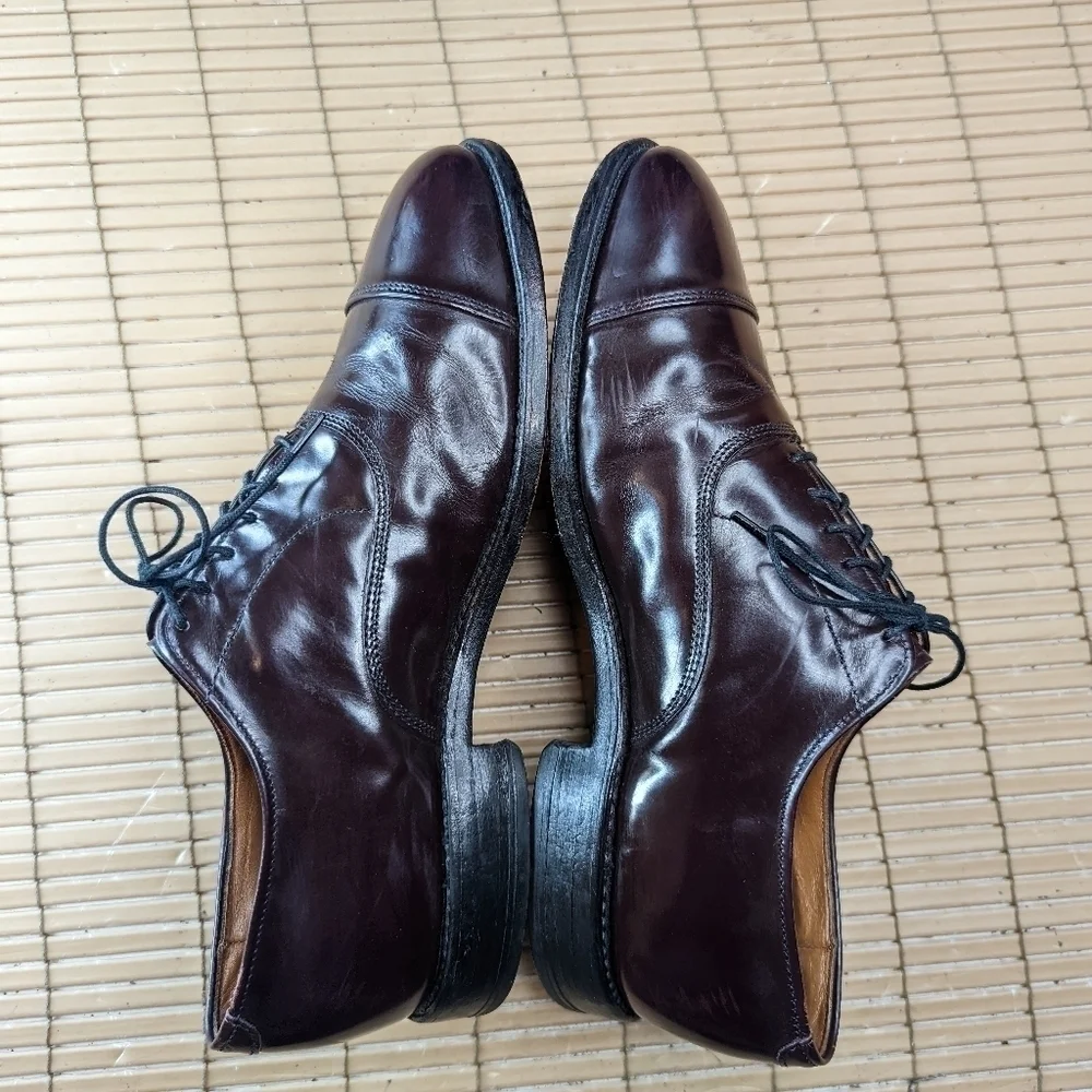 Allen Edmonds Men’s Park Avenue  Burgundy Cap Toe  5675 US Size 7.5D